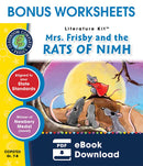 Mrs. Frisby and the Rats of NIMH - BONUS WORKSHEETS
