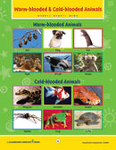 Classification & Adaptation: Warm-Blooded & Cold-Blooded Animals Poster - WORKSHEET