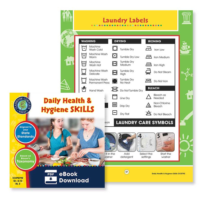Daily Health & Hygiene Skills: Laundry Labels - WORKSHEET