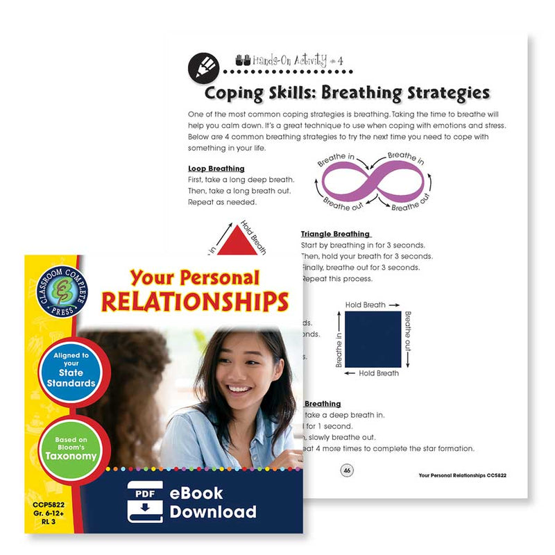 Your Personal Relationships: Coping Skills - Breathing Strategies - WORKSHEET