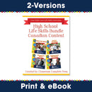 High School Life Skills Bundle - Canadian Content