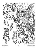Oceans Alive: The Great Barrier Reef Coloring Page - WORKSHEET