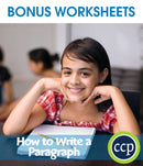 How to Write a Paragraph - BONUS WORKSHEETS