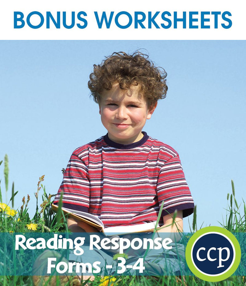 Reading Response Forms Gr. 3-4 - BONUS WORKSHEETS