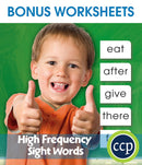 High Frequency Sight Words - BONUS WORKSHEETS
