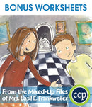 From the Mixed-Up Files of Mrs. Basil E. Frankweiler - BONUS WORKSHEETS