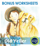 Old Yeller - BONUS WORKSHEETS