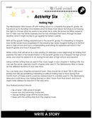 The Wednesday Wars - BONUS WORKSHEETS