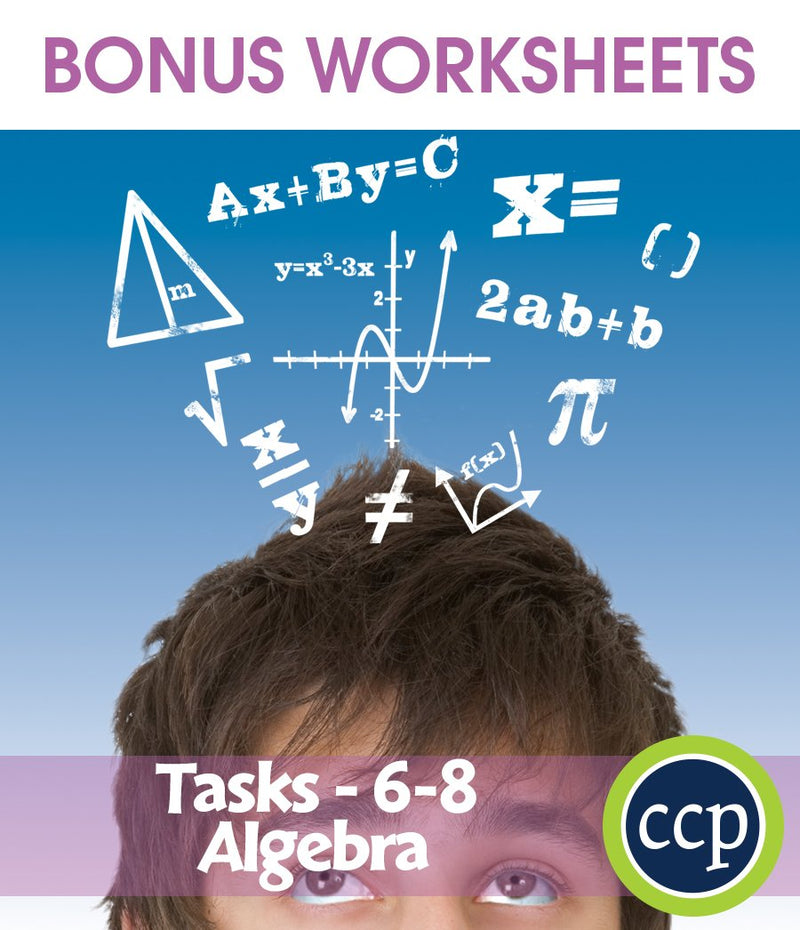 Algebra - Task Sheets Gr. 6-8 - BONUS WORKSHEETS