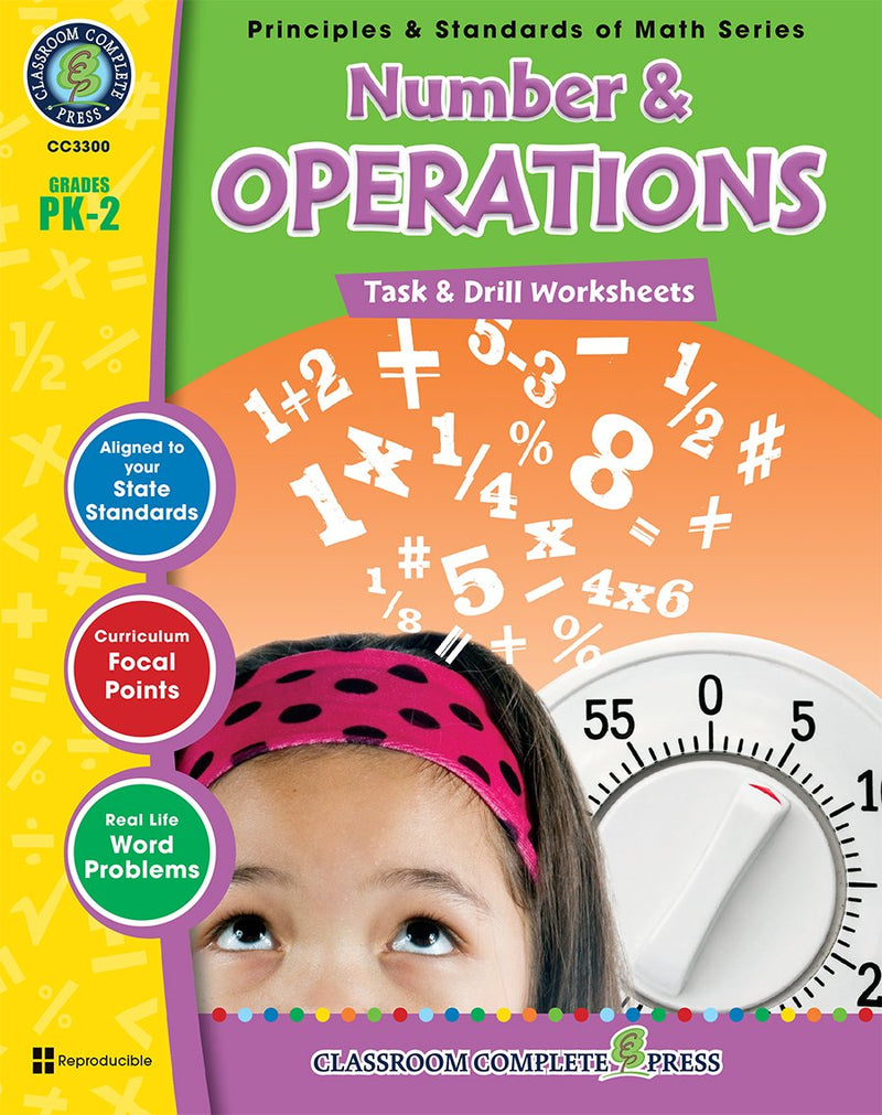 Number & Operations - Grades PK-2 - Task & Drill Sheets