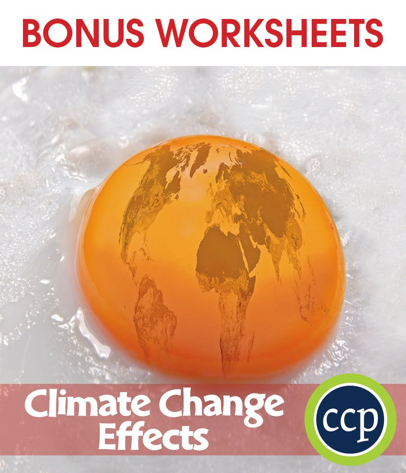 Climate Change: Effects - BONUS WORKSHEETS