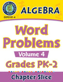 Algebra: Word Problems Vol. 4 Gr. PK-2