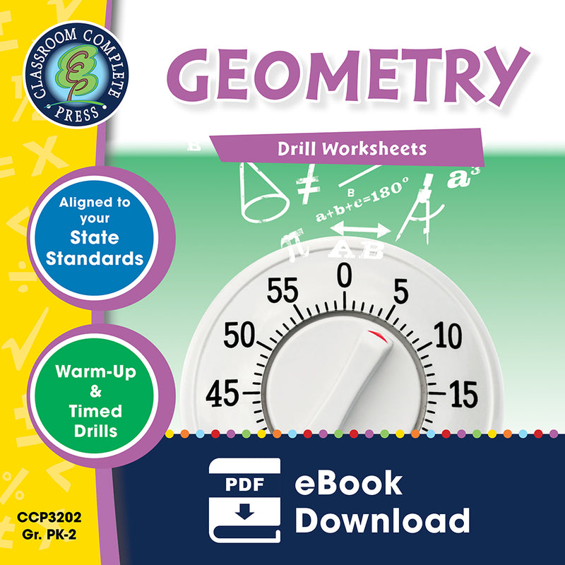 Geometry - Grades PK-2 - Drill Sheets