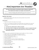 Classification & Adaptation: Thumbs Experiment - WORKSHEET