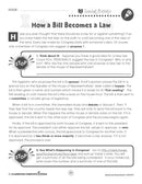 American Government: How a Bill Becomes a Law Reading Passage - WORKSHEET