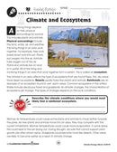 Climate Change: Effects: Climate and Ecosystems Reading Passage - WORKSHEET