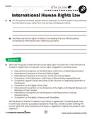Culture, Society & Globalization: International Human Rights Law - WORKSHEET