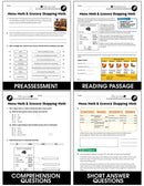 Daily Marketplace Skills: Menu Math and Grocery Shopping Math Gr. 6-12