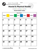 Self-Sustainability Skills: Mental Health Tracker Graphic Organizer - WORKSHEET