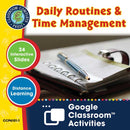 Daily Social & Workplace Skills: Daily Routines & Time Management - Google Slides (SPED)