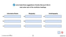 How to Write a Book Report: Non Fiction Book Reports & Graphic Organizers for Non Fiction Book Reports - Google Slides