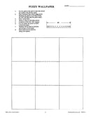 Optical Illusions and Loco Logos: Fuzzy Wallpaper - WORKSHEET