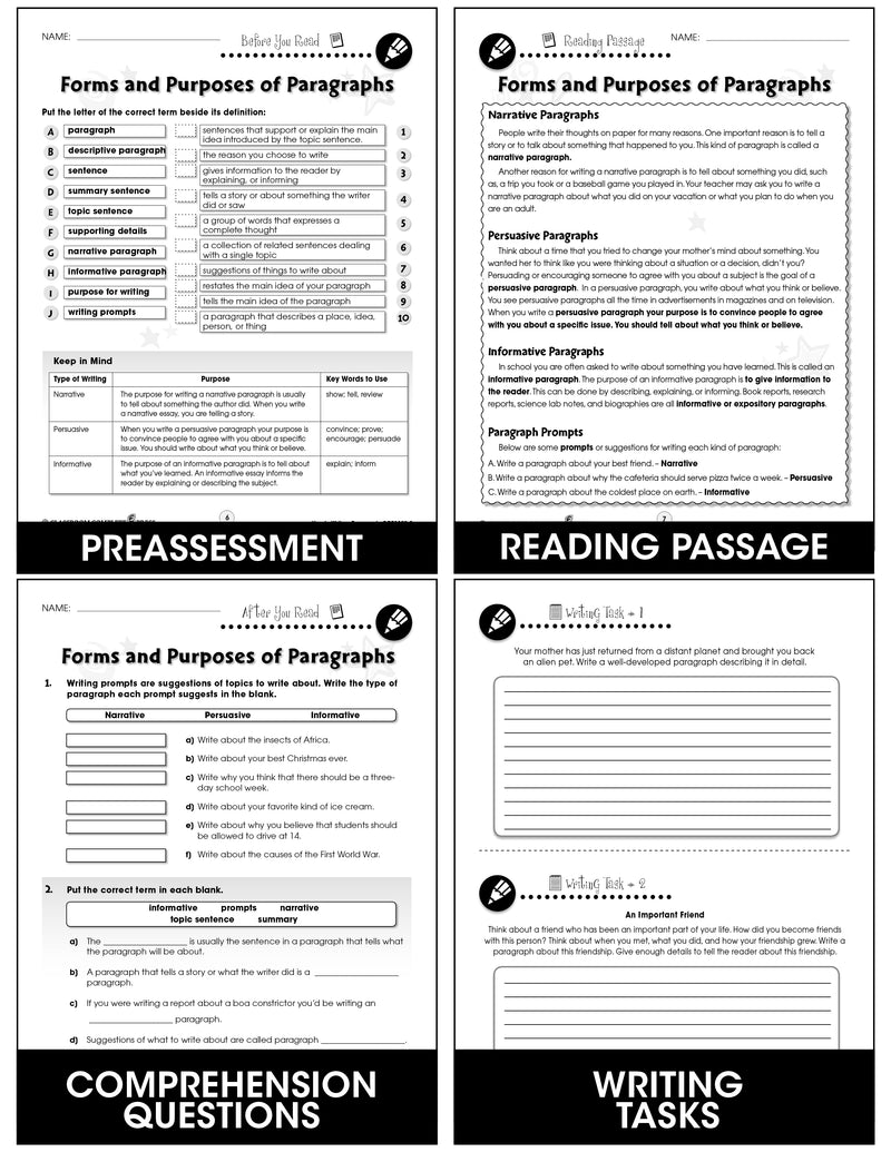 How To Paragraph Form How to Write a Paragraph: Forms and Purposes of Paragraphs – CLASSROOM ...