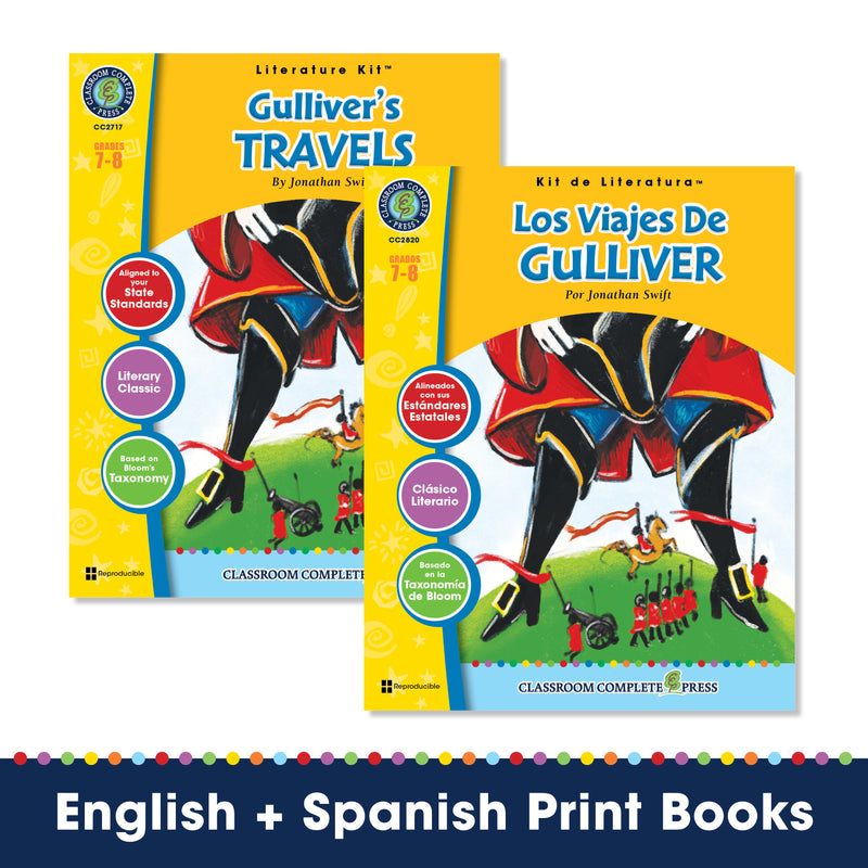 Los Viajes De Gulliver (Novel Study Guide)
