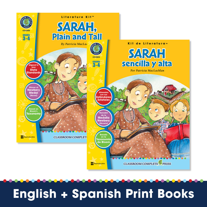 Sarah sencilla y alta (Novel Study Guide)