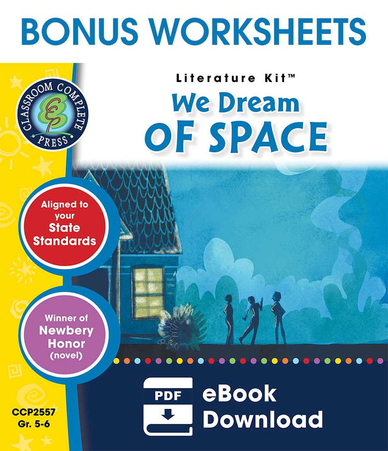 We Dream of Space - BONUS WORKSHEETS