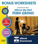 Where the Red Fern Grows - BONUS WORKSHEETS