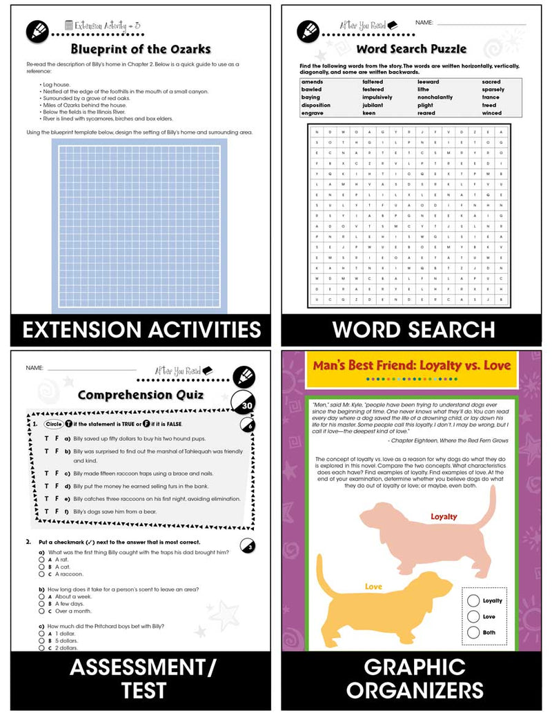 Where the Red Fern Grows (Novel Study Guide)