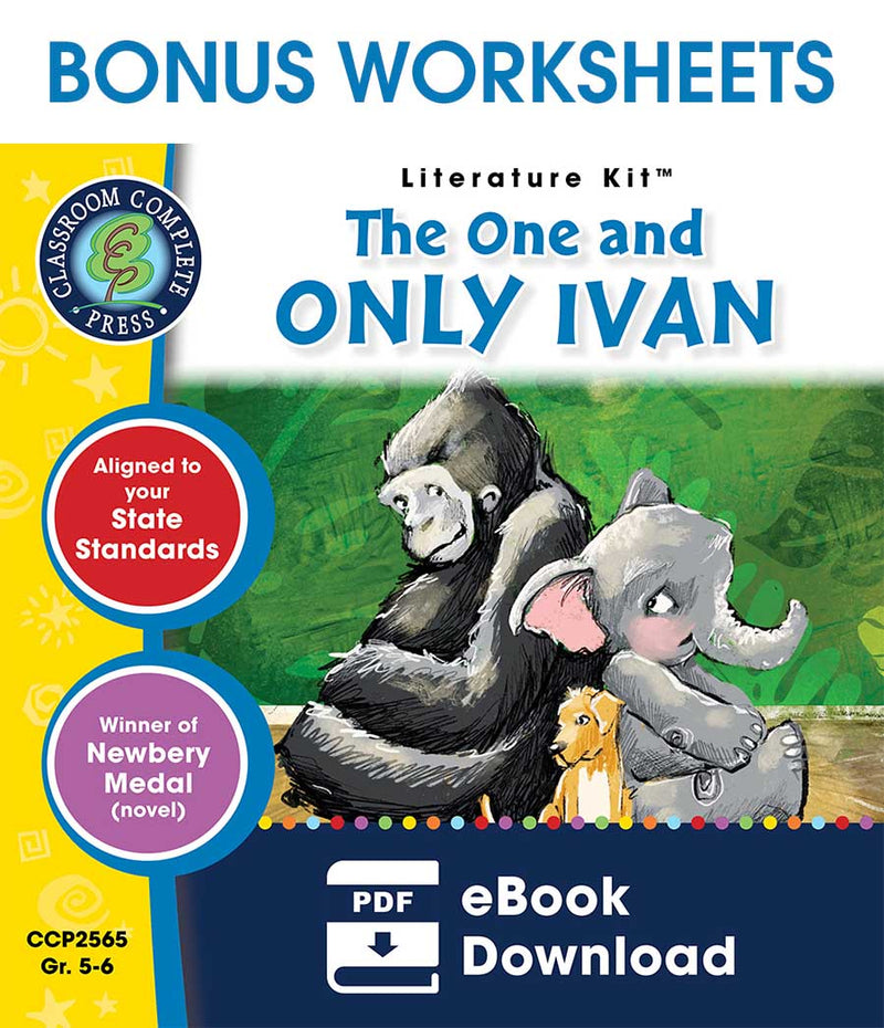 The One and Only Ivan - BONUS WORKSHEETS