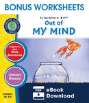 Out of My Mind - BONUS WORKSHEETS