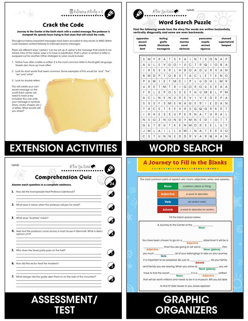 Journey to the Center of the Earth (Novel Study Guide)