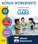 We Were Liars - BONUS WORKSHEETS