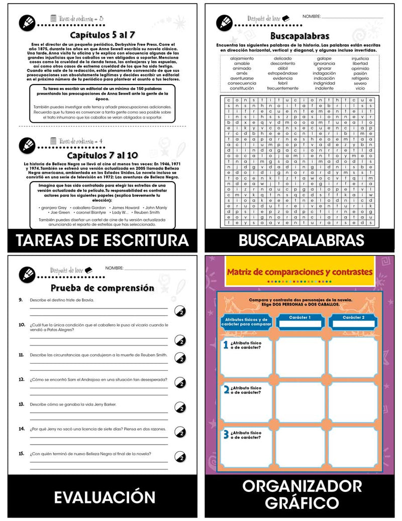 Belleza Negra (Novel Study Guide)