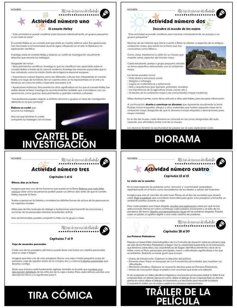 La última cuentista - HOJAS DE TRABAJO DE BONIFICACION