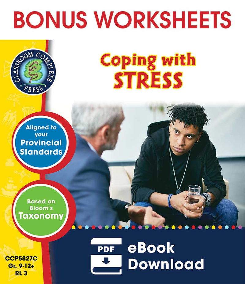 Readiness Life Skills - Coping with Stress - Canadian Content - BONUS WORKSHEETS