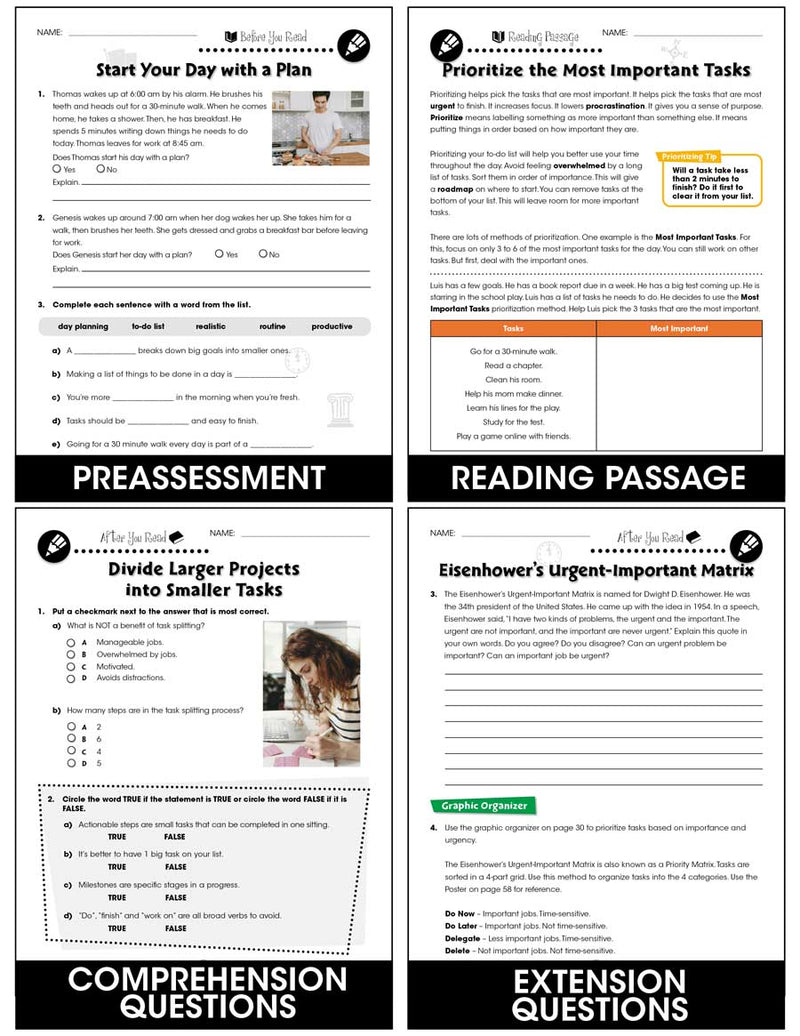 Readiness Life Skills - Managing Time - Canadian Content