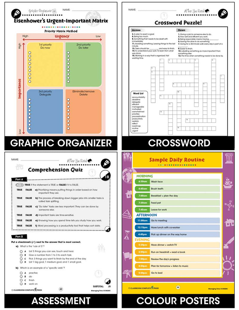 Readiness Life Skills - Managing Time - Canadian Content