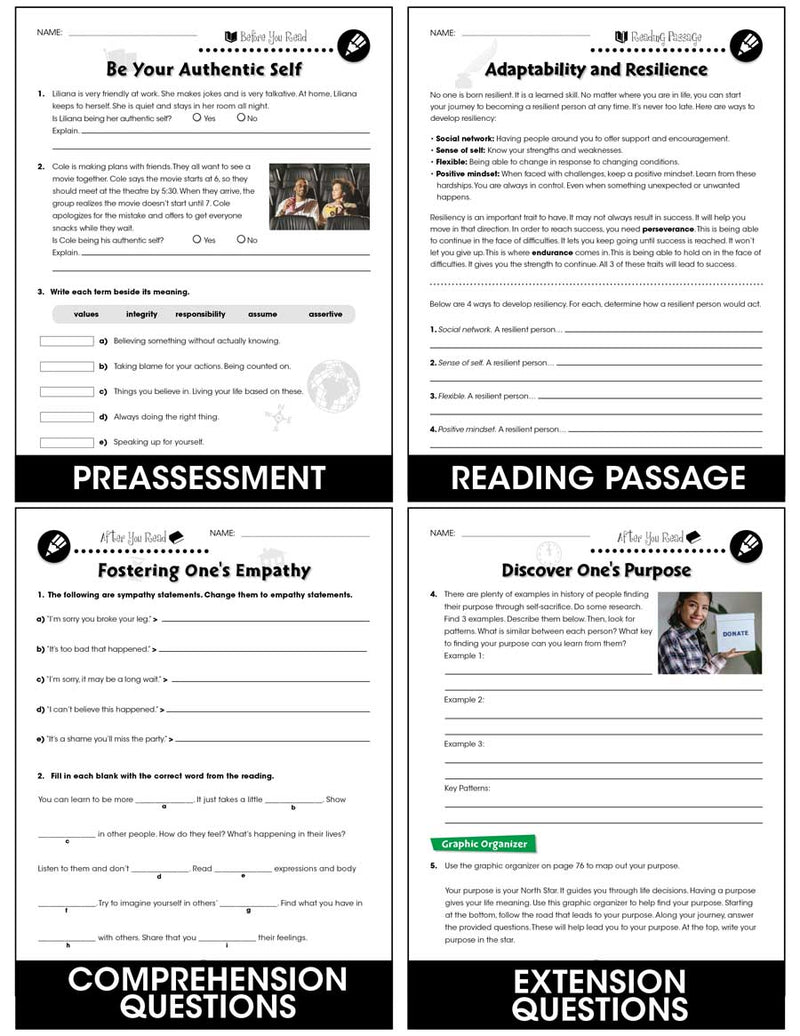 Readiness Life Skills Big Book - Canadian Content