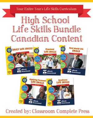 High School Life Skills Bundle - Canadian Content (NEW VERSION)