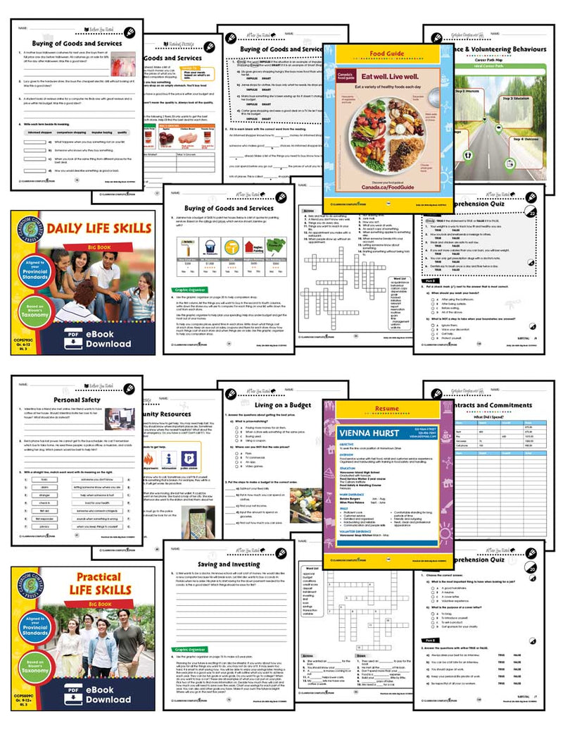 High School Life Skills Bundle - Canadian Content (NEW VERSION)
