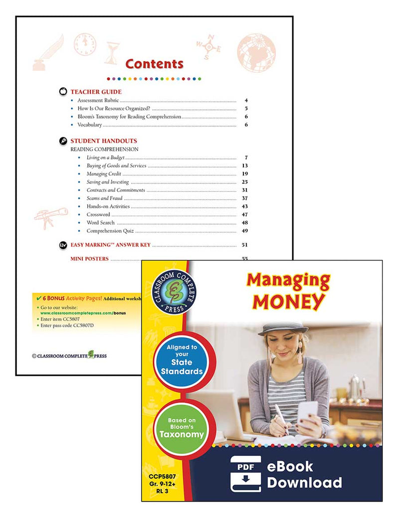 Financial Literacy Set Gr. 6-12+