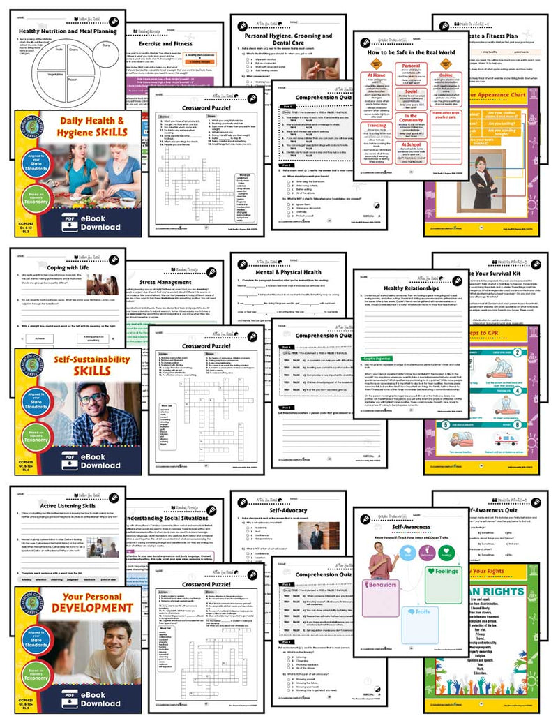 Emotional Intelligence & Self-Care Set Gr. 6-12+