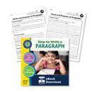 How to Write a Paragraph: Forms and Purposes - Paragraph Prompts - WORKSHEET