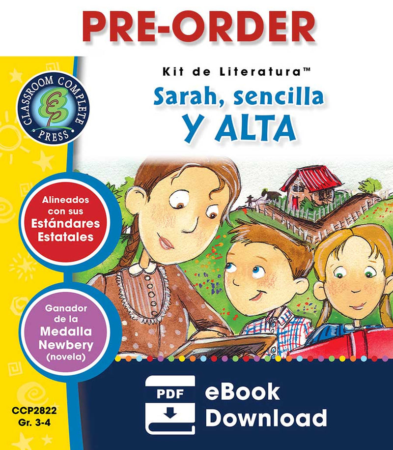 PRE-ORDER: Sarah, sencilla y alta (Novel Study Guide)