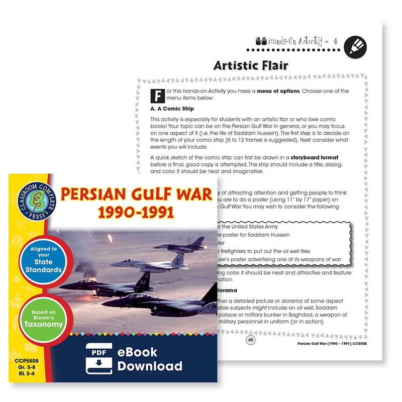 Persian Gulf War: Artistic Flair - WORKSHEET