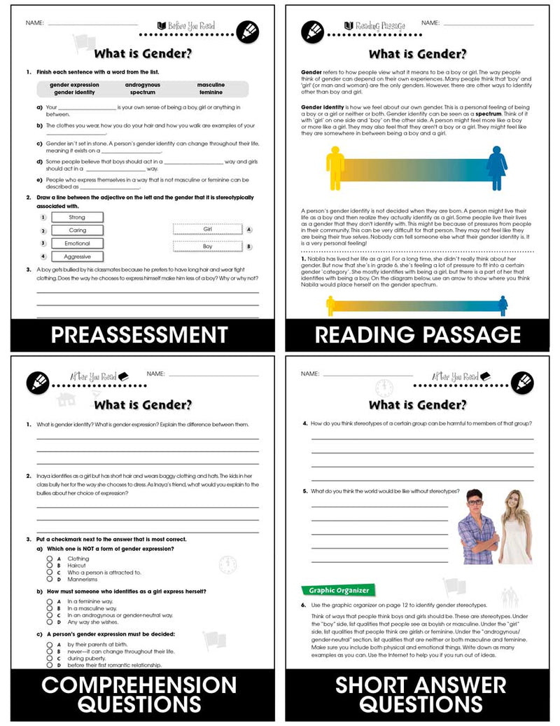 Gender: What is Gender? Gr. 6-Adult